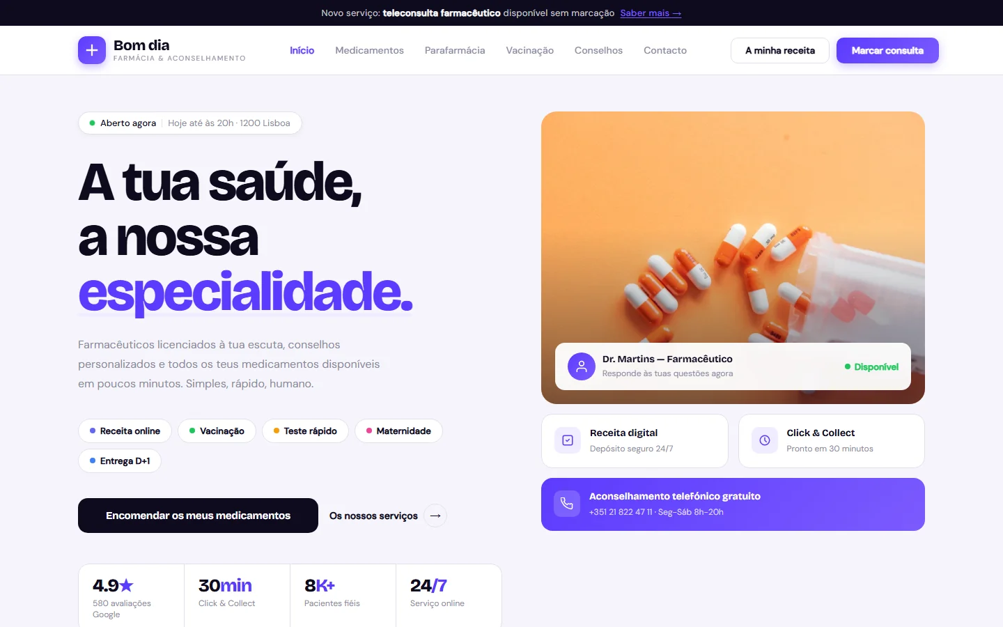 Site web farmácia 2