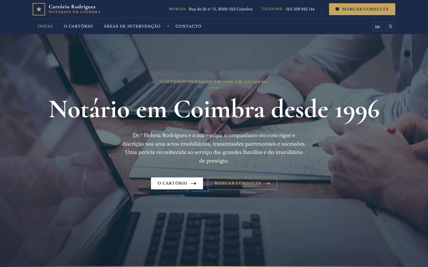 Exemplo de site web — Notário (1)
