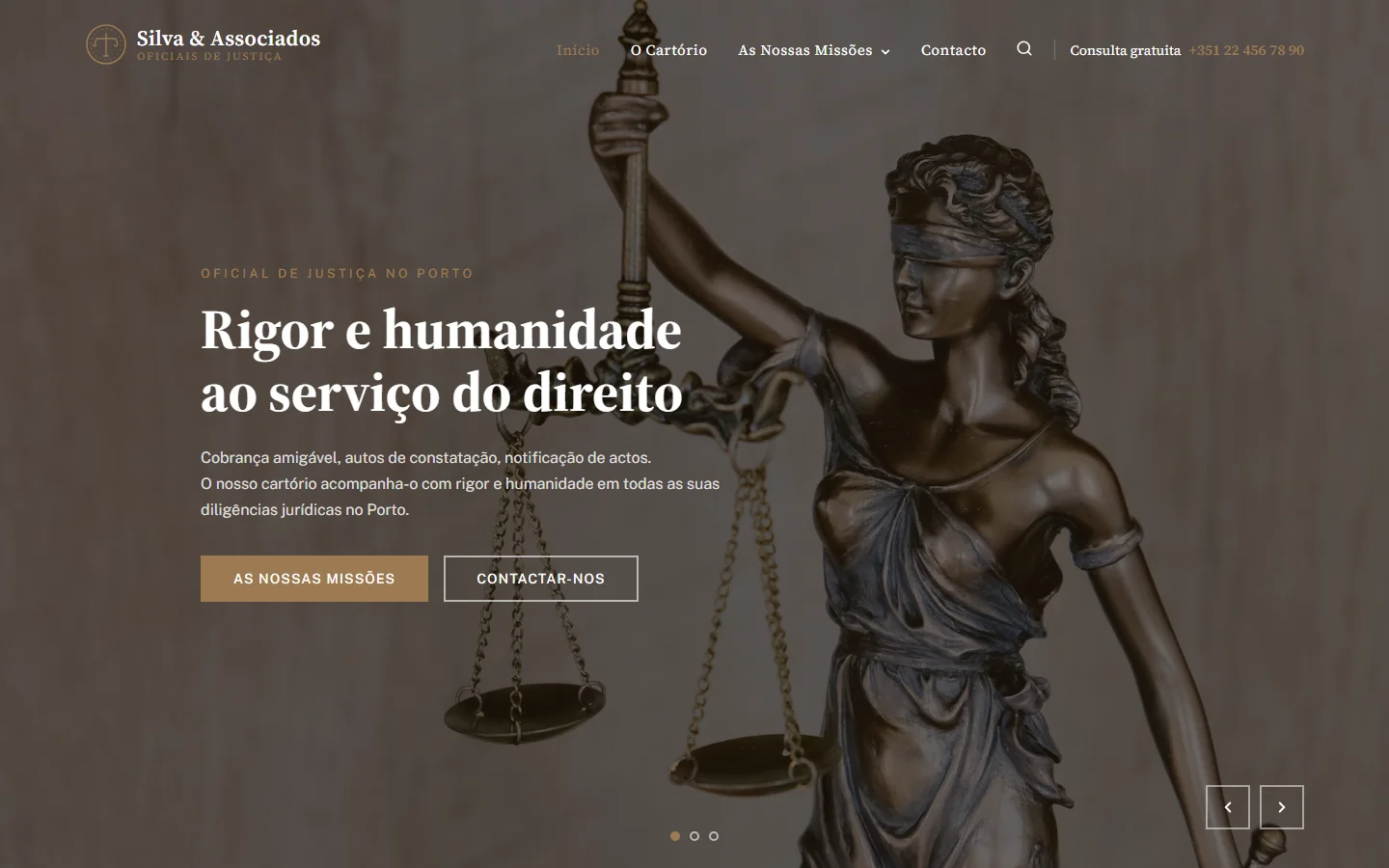 Exemplo de site web — Agente de Execução (1)