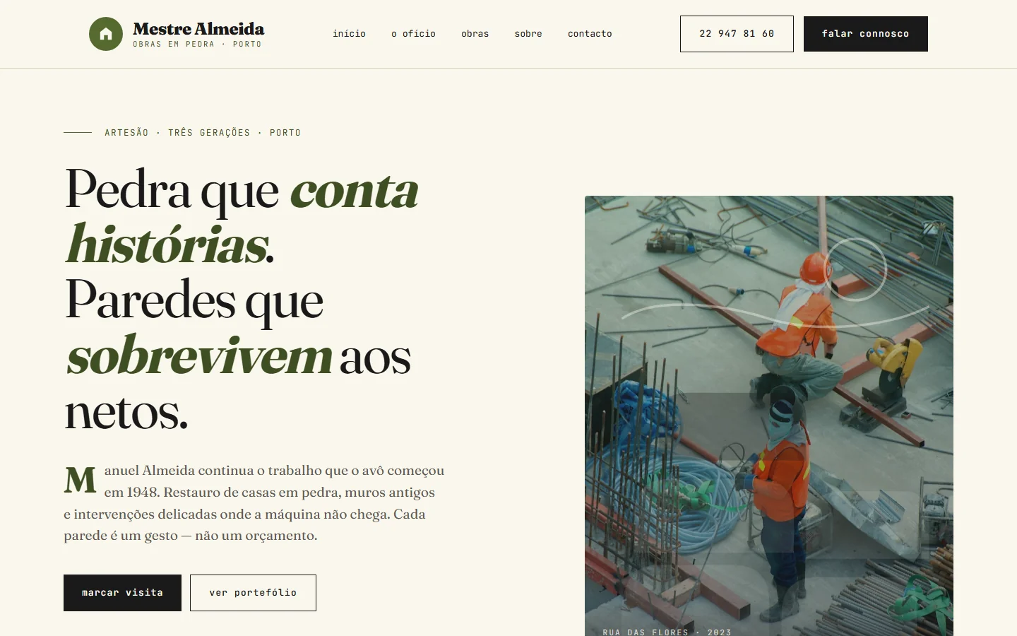 Exemplo de site web — Pedreiro (3)