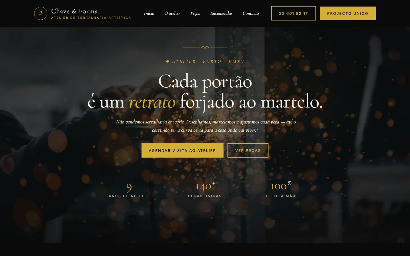 Site web para serralheiro — exemplo 3 · Alizée Web